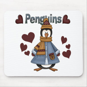 Mousepad Camisetas e presentes de pinguim de inverno