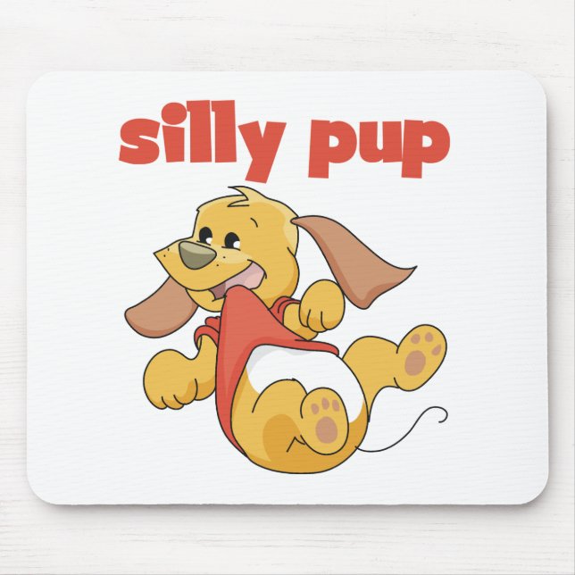 Mousepad Camisetas e presentes do bobo Pup (Frente)