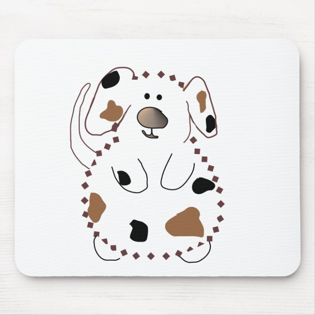 Mousepad Camisetas e presentes para cães de desenho animado (Frente)