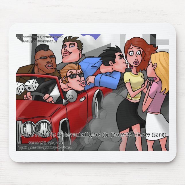 Mousepad Camisetas engraçadas canecas e presentes de gangue (Frente)