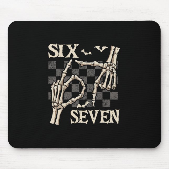 Mousepad Camisetas engraçadas de Halloween 67 Meme Esquelet (Frente)