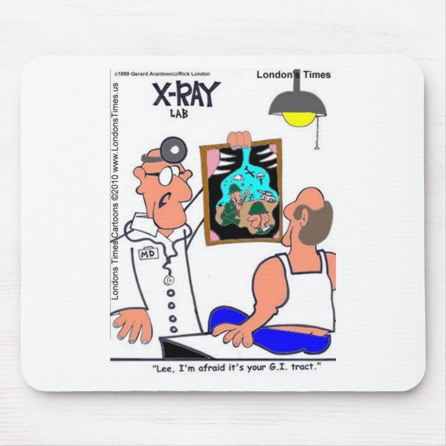 Mousepad CAMISETAS Gastrointestinais Engraçadas pelo Trato  (Frente)