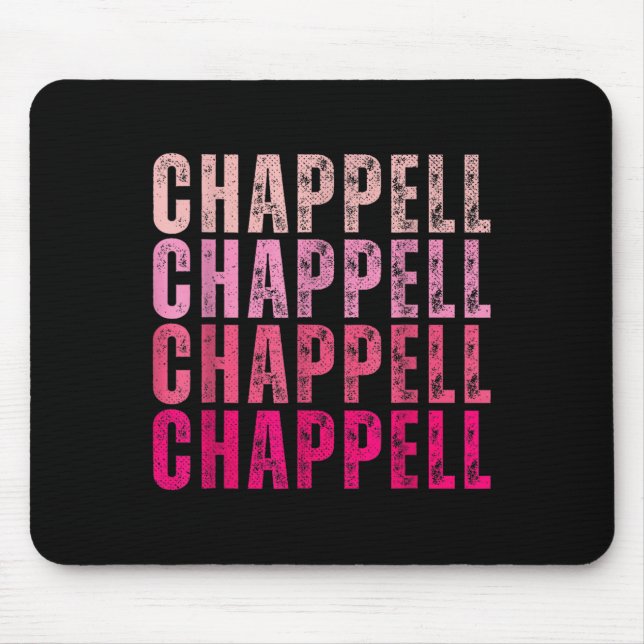 Mousepad Camisetas Groovy Chappell Primeiro Nome D Chappell (Frente)