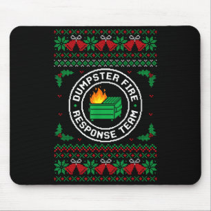 Mousepad Camisola de Natal Feia da Equipe de Resposta ao In