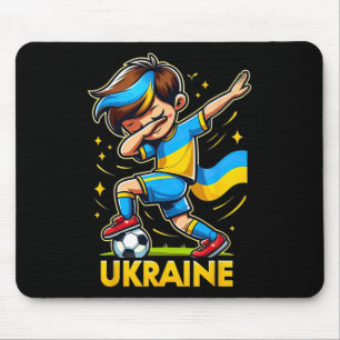 Mousepad Camisola infantil de futebol Ukraina com Uk Dabbin