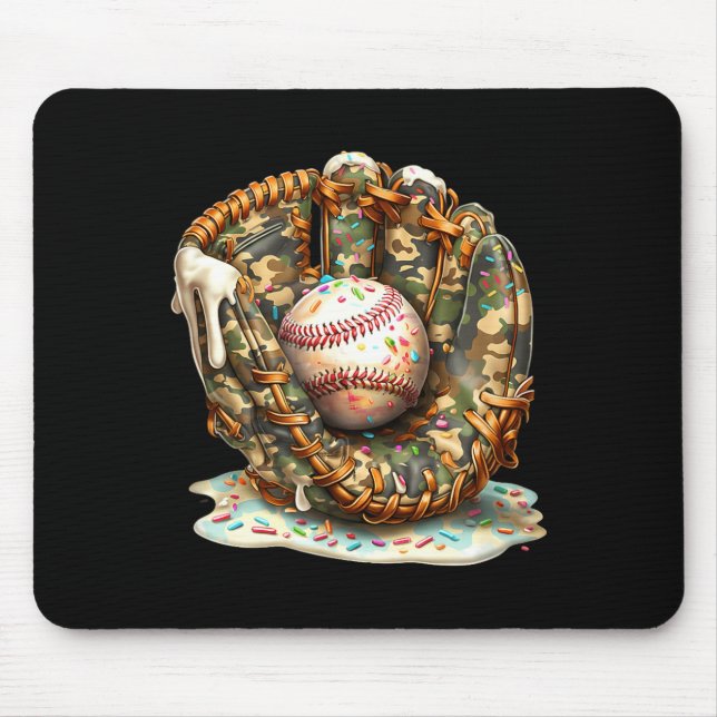 Mousepad Camo Baseball Gloves Lifestyle 101 Apparel Drip Ic (Frente)