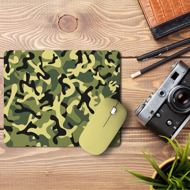 Mousepad Camo da Floresta Verde limão do Exército | Camo Fo (Criador carregado)
