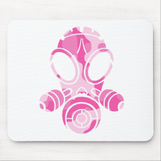 Mousepad camo do rosa da máscara de gás