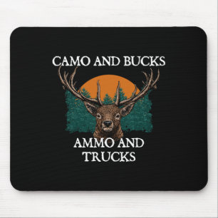 Mousepad Camo E Bucks Ammo E Caminhões Em Busca De Animais 
