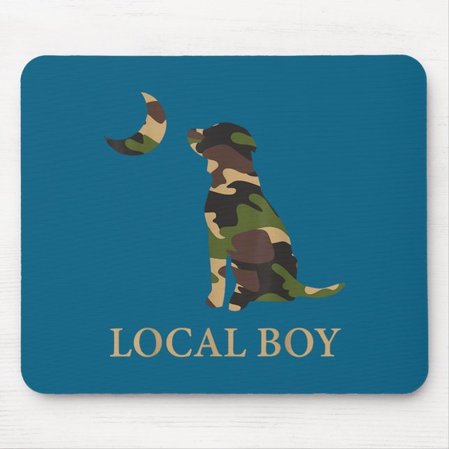 Mousepad Camo Southern Local Boy Duck Hunting Black Lab Out (Frente)