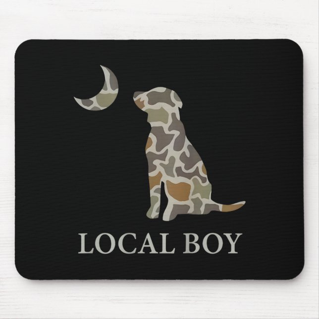 Mousepad Camo Southern Local Boy Duck Hunting Black Lab Out (Frente)
