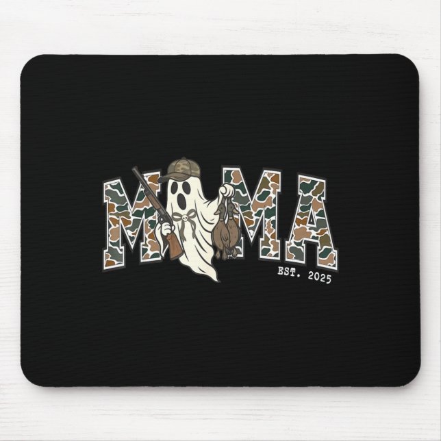 Mousepad Camouflage Mallard Duck Retro Camo Hunting Mama Ha (Frente)
