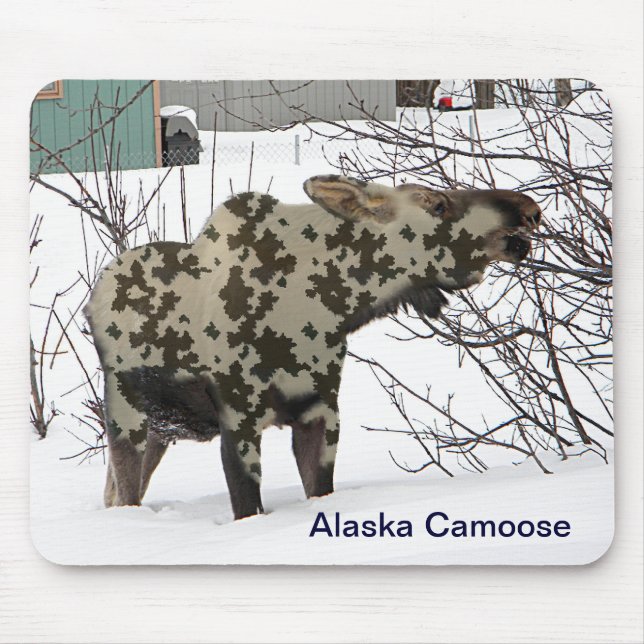 Mousepad Camouflage Moose (Camoose) (Frente)