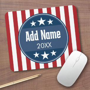 Mousepad Campanha Política - Estrelas e Stripes Patriotas