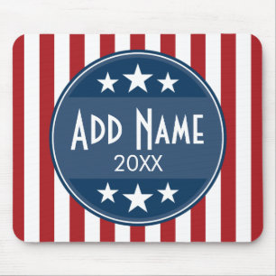 Mousepad Campanha Política - Estrelas Patrióticas e Strip
