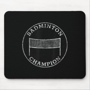 Mousepad Campeão de Badminton Família Competitiva Esportes