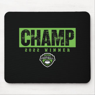 Mousepad Campeão de Futebol Fantasy Vinte e Dois Vencedores