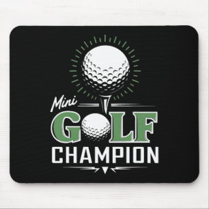 Mousepad Campeão de Golfe de Campo Minigolfe Engraçado Joga
