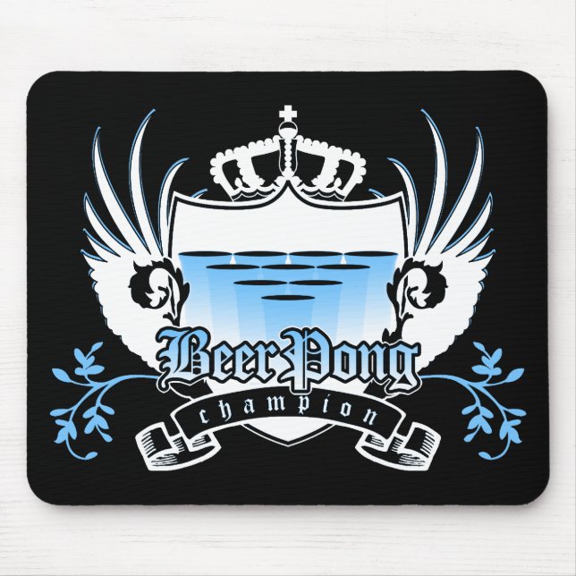 Mousepad campeão de pôneis de cerveja em crista real (Frente)
