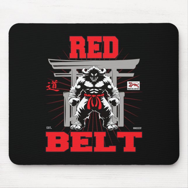 Mousepad Campeonato De Cinturão Vermelho À Vista! (Frente)
