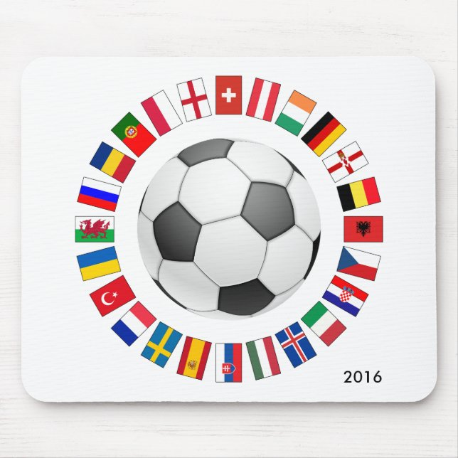 Mousepad Campeonato Europeu de Futebol de 2016 (Frente)