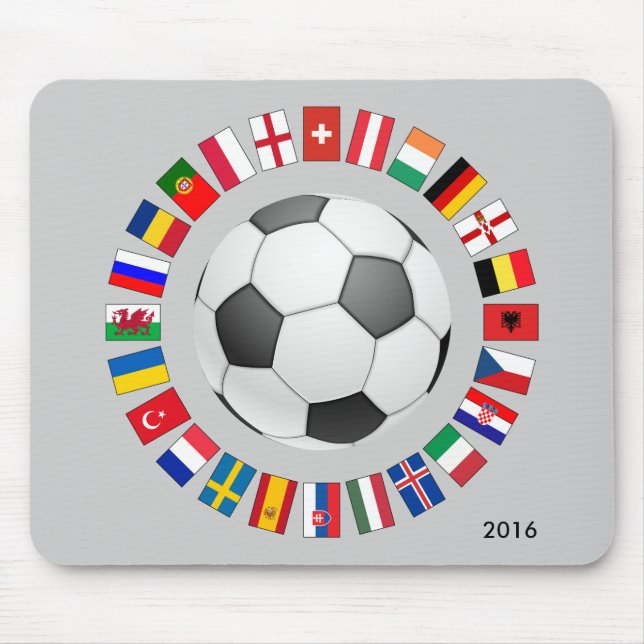 Mousepad Campeonato Europeu de Futebol de 2016 (Frente)