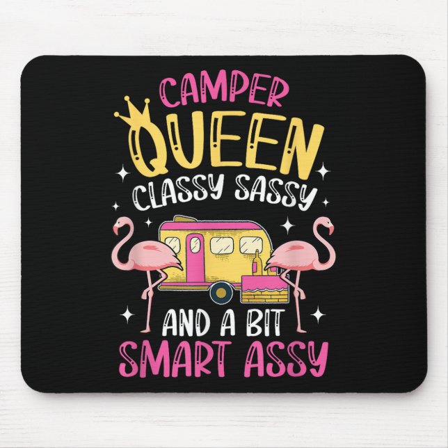Mousepad Camper Queen Cly Sy Smart Funny Women Campin (Frente)