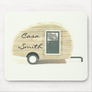 Mousepad Campista retro personalizado da lágrima do vintag