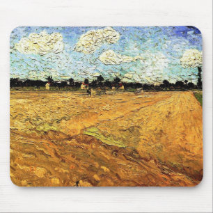 Mousepad Campo Arado (os Sulcos) por Vincent van Gogh