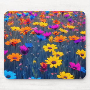Mousepad Campo Colorido De Flores