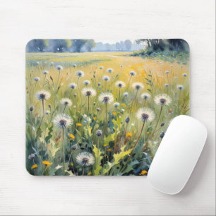 Mousepad Campo Dandelion de Aquarela