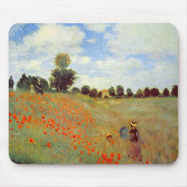 Mousepad Campo das papoilas, Claude Monet (Frente)