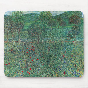 Mousepad Campo de flor em Litzlberg Klimt, paisagem do