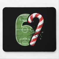 Campo de Futebol Candy Cane 67 Rachado Natal Engra