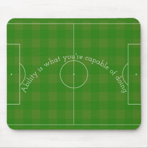 Mousepad Campo de futebol com citação