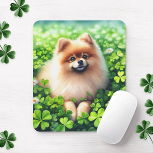 Mousepad Campo de Shamrock Verde da Pomerânia