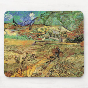 Mousepad Campo de Trigo Fechado com Camponês por Vincent va