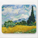 Mousepad Campo de trigo Van Gogh com ciprestes. Impressioni<br><div class="desc">Pasta de rato Van Gogh "Wheat Field with Cypress".</div>