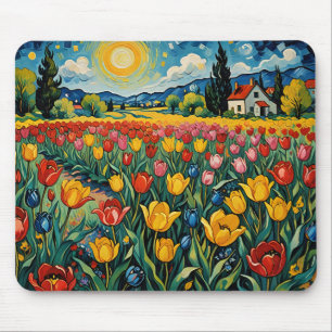 Mousepad Campo de Tulipas Holandês
