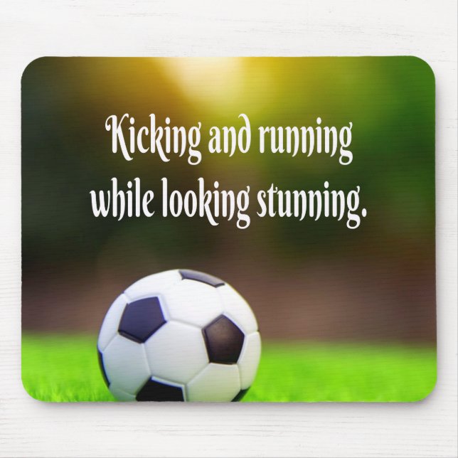 Mousepad Campo verde inspiracional de futebol (Frente)