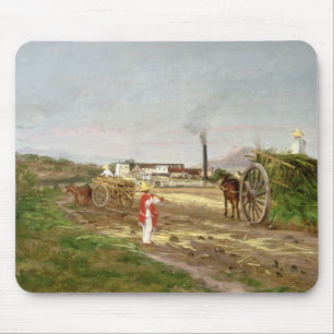 Mousepad Camponeses que recolhem o cana-de-açúcar