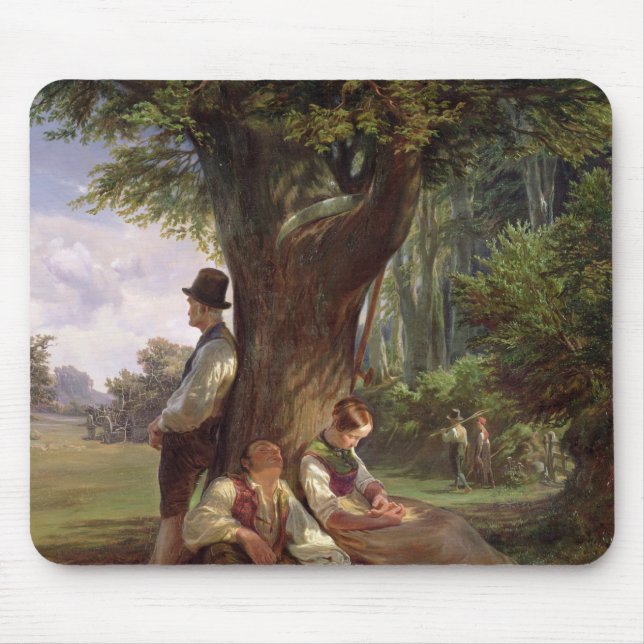 Mousepad Camponeses que têm um Siesta, 1841 (Frente)