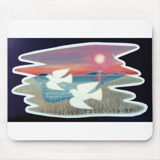 Mousepad Campos Brancos Voando (Frente)