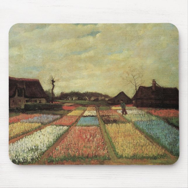 Mousepad Campos de Bulbos de Vincent van Gogh (Frente)
