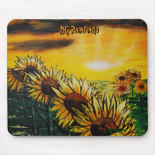 Mousepad Campos de Girassóis DG Paintings (Frente)