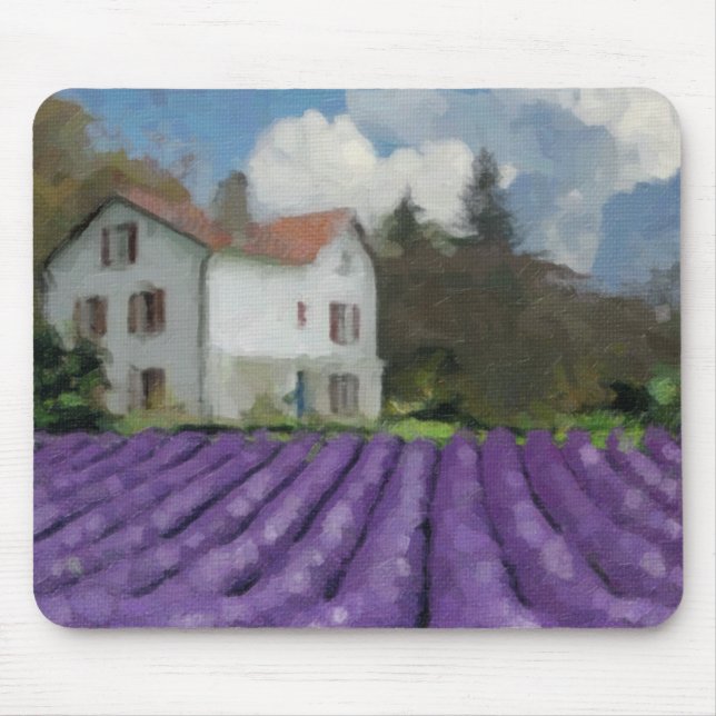 Mousepad campos de lavanda (Frente)