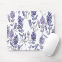 Campos de Lavanda | Padrão de Flor de Aquarela Rox