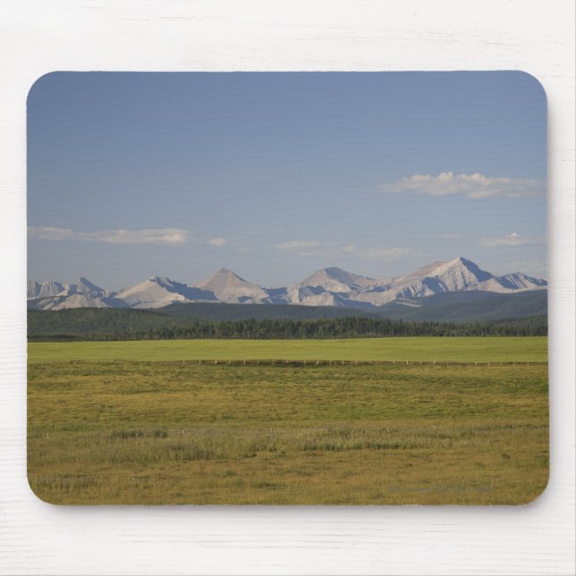 Mousepad Campos e Rolling Hills verdes com montanhas (Frente)