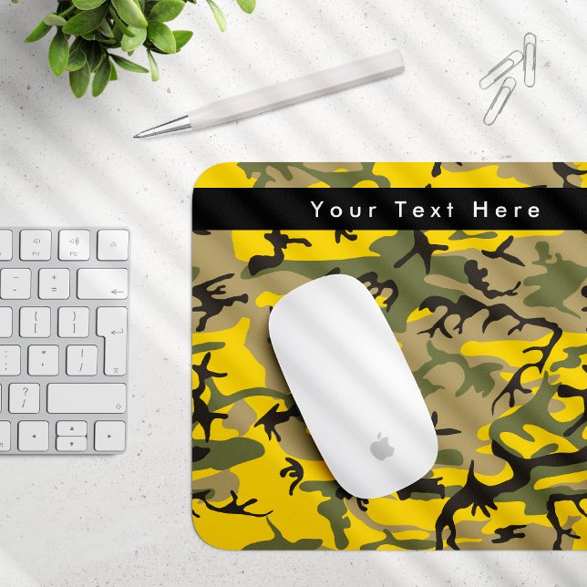Mousepad Camuflagem Amarela e Verde, Camuflagem, Militar, E (Criador carregado)
