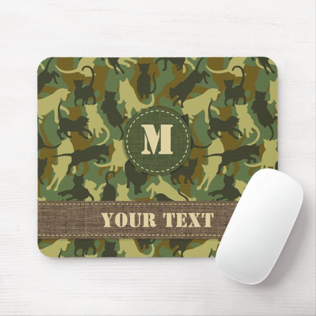 Mousepad Camuflagem Cats Woodland (Com mouse)